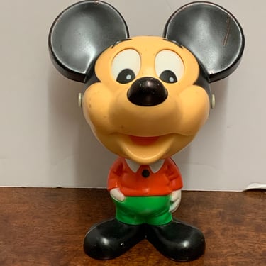 1970s Pull String Mickey Mouse Toy 