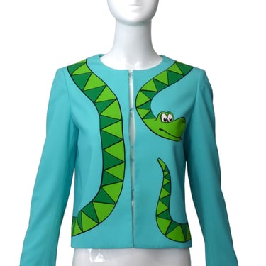 MOSCHINO CHEAP & CHIC- Snake Print Jacket, Size 6