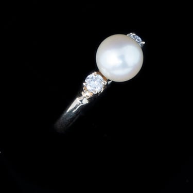 Pearl and Diamond Ring