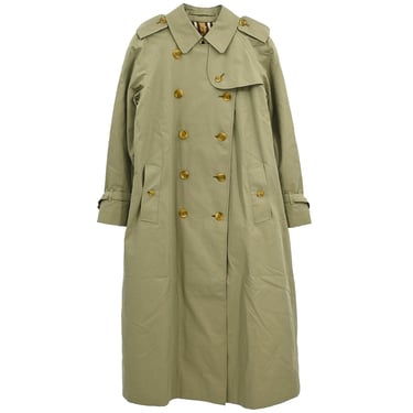 Burberrys Double Breasted Trench Coat Khaki #10Long