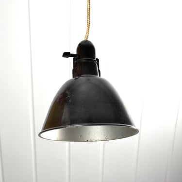 Bakelite ceiling light black Art Deco factory ceiling lamp 30s 40s 50s pendant light lamp light vintage design 