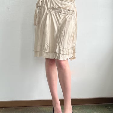 Sand Silk Flutter Skirt (M)