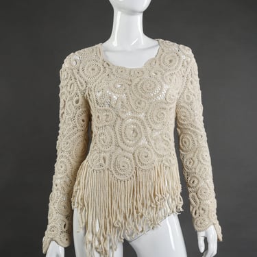 Crochet Fringe Sweater