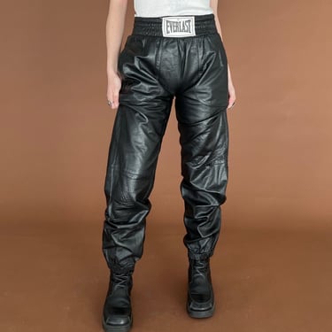 80s Everlast Leather Joggers