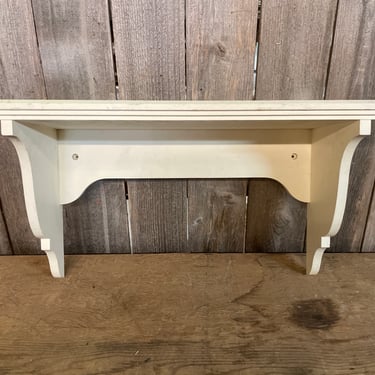 Soft white painted shelf, L23.5 x H12.25 “ x D8.5”