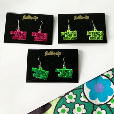 New Kids on the Block Vintage Earrings