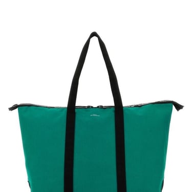 A.P.C. Women Emerald Green Canvas Jwa Shopping Bag