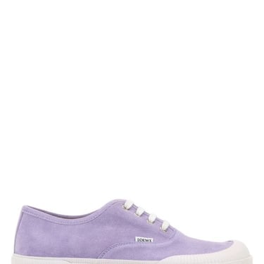 Loewe Man Lilac Suede Terra Vulca Sneakers