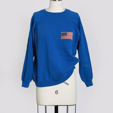 Vintage American Flag Raglan sweatshirt 