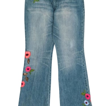 Dana Buchman - Medium Wash Low-Rise "Ileana" Flare Jeans Sz 12