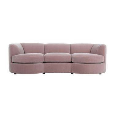 Kagan Style Curved Three Seat Sofa for Weiman