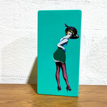 Pin Up Tissue Box Holder Turquoise 