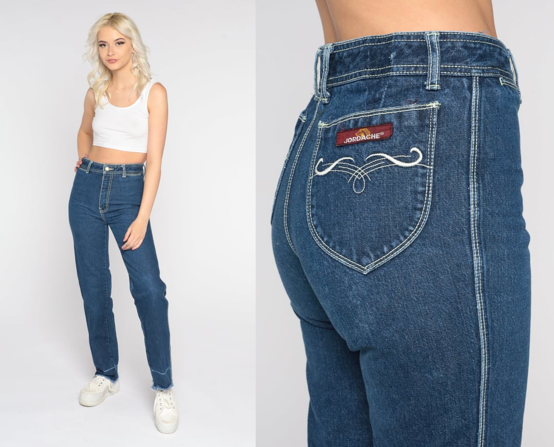 80s Jordache Jeans High Waisted Jeans Tapered Denim Pants