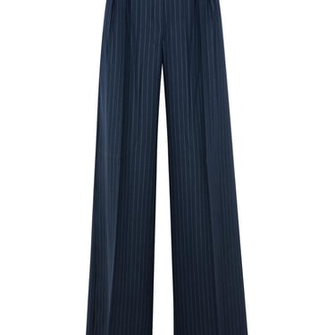 Max Mara 'Bacca1234' Blue Virgin Wool Pants Women