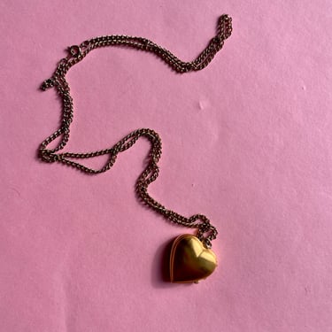 Gold Locket Watch Necklace