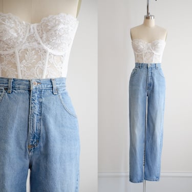 high waisted jeans 90s vintage Route 66 straight leg faded relaxed fit boyfriend mom jeans 