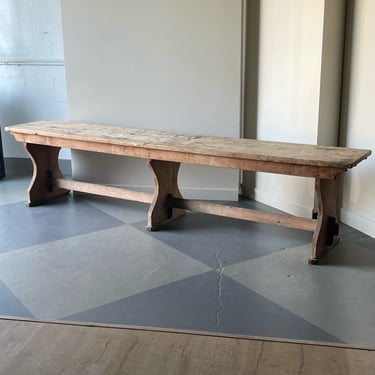 Pair of Italian Pine Long Convent Refactory Tables