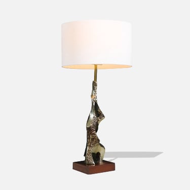 Richard Barr Brutalist Table Lamp for Laurel Lamp Co.