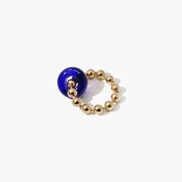 Cled Donut Ball Ring - Gold