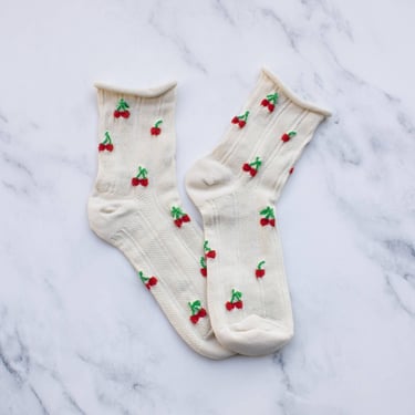 Women's Vintage Cherry Socks