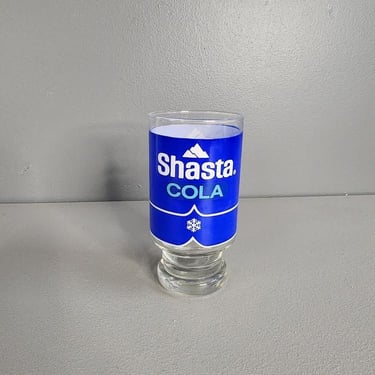 Vintage 70s Shasta Cola Drinking Glass 