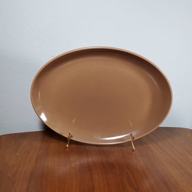 Large Russel Wright Iroquois Casual China Nutmeg Serving Platter 