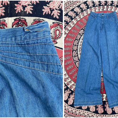 Vintage ‘70s bell bottom jeans | high waisted denim, hippie  bell bottoms, XS/S long 