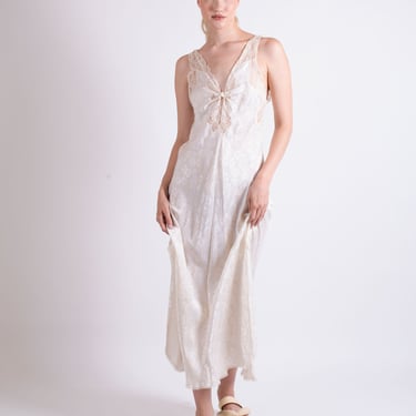 Christian Dior Slip White Floral Embossed Slip Dress | Shop Exile - Tucson,  AZ | ATTIC