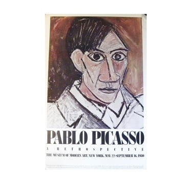 Original Vintage Pablo Picasso Museum of Modern Art Retrospective Poster 