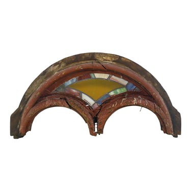 Gothic Arched Stained Glass 56 in. Window Transom
