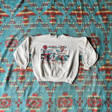 Vintage 80s Visit Beautiful Bulgaria Sweatshirt 