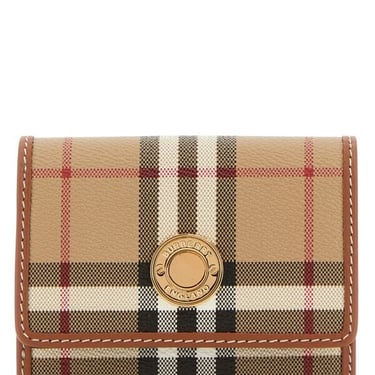 Burberry Women Printed Canvas And Leather Small Wallet