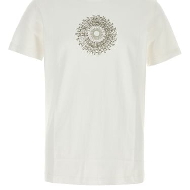 Diesel Men White Cotton T-Diegor T-Shirt