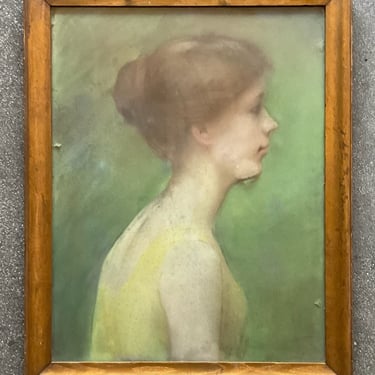Portrait of Her, Pastels Framed