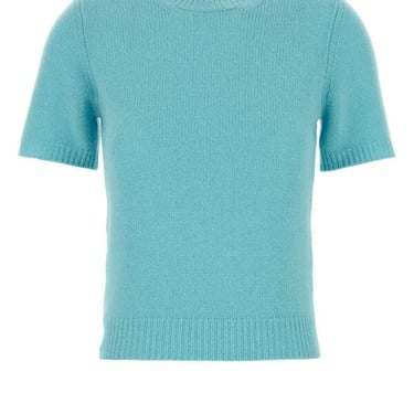 Prada Woman Light Blue Cashmere Sweater