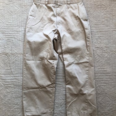 60s Beige Cotton Work Pant 34 