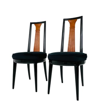 #1345 Pair of Tomlinson “Sophisticate Collection” No.63 Dining Chairs