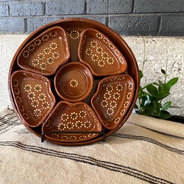 TV Terracota Section Serving Platter (Curbside & in-store pick up only)
