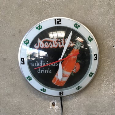 Vintage Bubble Clock Nesbitt's Soda Pop