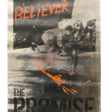 Vintage The Promise "Believer" Silver Foil Poster '02