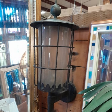 Vintage Copper and Brass Outdoor Sconce