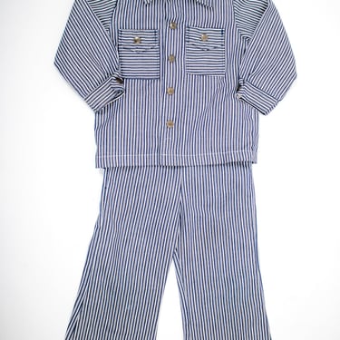 kids vintage 'buster brown' overall set