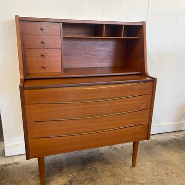 Danish Teak Secretary Desk/ Vanity Designed by Arne Vodder