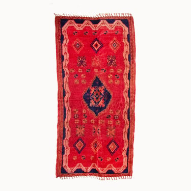 Vintage Moroccan Rug | 3'11" x 8'8"