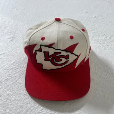 Vintage Kansas City Chiefs Sharktooth Logo Athletic Snapback Hat