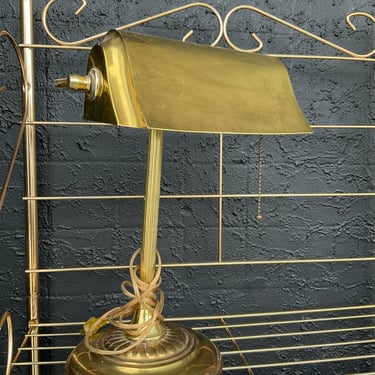 Brass Bankers Desk Lamp