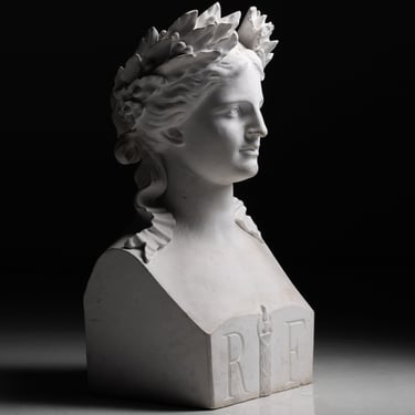 Tall Roman Bust, 35 inches