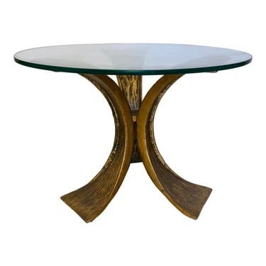 Studio a Home Antique Brass Finished Lotus End Table