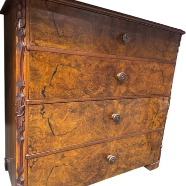 Swedish Burlwood Chest of Drawers