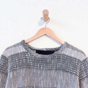 Vladimir Karaleev Woven Tunic - Grey/Black